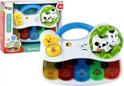 dětské hudební pianinko se zvířátky, světly a zvuky