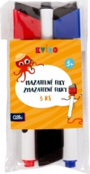 Kvído náhradní mazatelné fixy, sada 3 ks