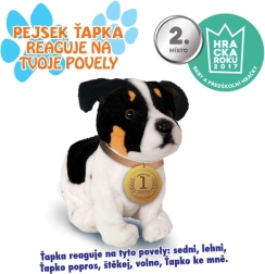 Interaktivní pejsek Ťapka 23 cm černobílý