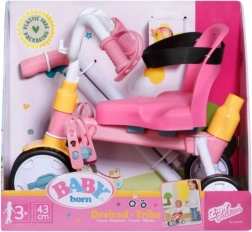 Baby Born tříkolka s vodící tyčí a bezpečnostními pásy