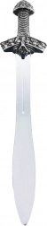 Rytířský meč se stříbrnou rukojetí z PVC 56 cm