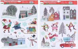 Vánoční okenní dekorace 41 × 29 cm