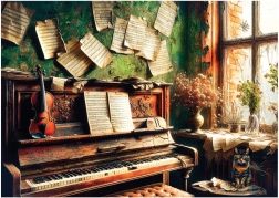 Puzzle piano XL 700 dílků