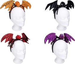 Karnevalová čelenka s ušima a ozdobou pavouka