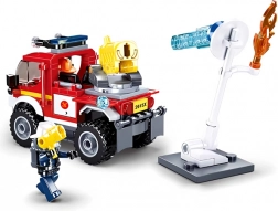 Sluban hasiči terénní vůz s vodním dělem