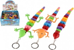 Svítící klíčenka ještěrka/chameleon/had 28 cm z plastu