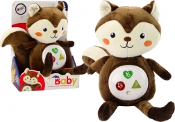 Interaktivní plyšová veverka – uklidňující usínáček s melodiemi