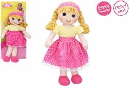 Látková zpívající panenka Míša Růžičková 55 cm