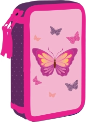 Školní dvoupatrový penál OXYBAG Motýl