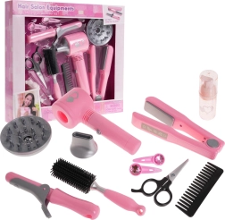 Dětská sada kadeřnických nástrojů s interaktivním fénem