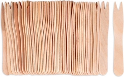 Dřevěné vidličky na občerstvení 8,5 cm, 50 ks