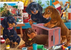 Puzzle jezevčíci 300 XL dílků DINO