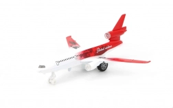 kovové tahací letadélko s hudbou a světly