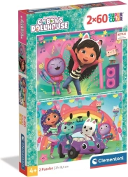 Puzzle Gábinin kouzelný domek: Raduj se s námi 2x60 dílků