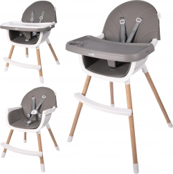 Jídelní židlička BITEO šedá