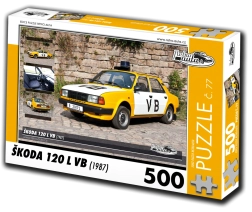 Puzzle Retro-auta Škoda 120 L VB (1987) – 500 dílků