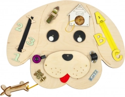 dřevěná manipulační deska pes 49 × 37 cm