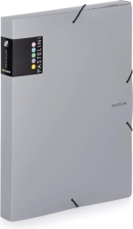 Archivační box s gumou A4 šedý PASTELINI