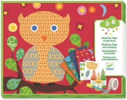 Magické malování s houbičkou – lesní zvířátka