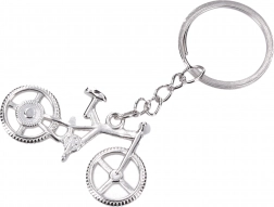 Stříbrná klíčenka ve tvaru kola