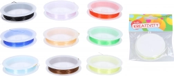 Elastické barevné lanko na korálky 0,6 mm, 7 m (9 barev)