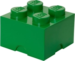 LEGO úložný box 4 tmavě zelený