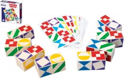 Společenská hra Domino Match z dřeva v krabičce