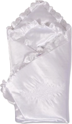 Saténová zavinovačka s krajkou New Baby