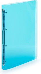 Pořadač A4 z polypropylenu Lines, modrý, 4 kroužky