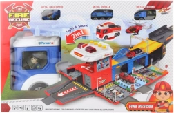 Policejní auto s rozkládací garáží a světly