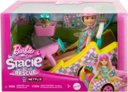Panenka Barbie Stacie a filmové auto Gokart