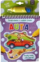 Omalovánka s vodním fixem Auta – maluj vodou zas a znovu