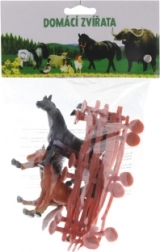 Plastoví koníci s ohradou v sáčku