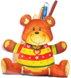 3D puzzle stojánek na tužky Medvídek s barvami ARTLOVER