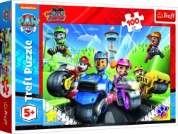 Puzzle 100 dílků PAW PATROL na motorkách