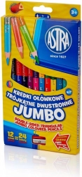 Astra Trojhranné Oboustranné Pastelky Jumbo 24 Barev