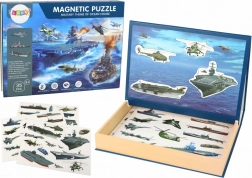 Edukativní magnetické puzzle s tématem vojenských lodí