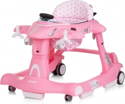 Chodítko 3v1 Letadlo Růžové