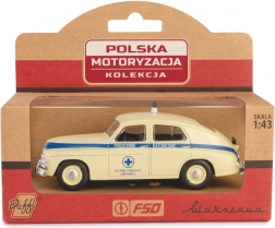 pojízdný model prl warszawa sanitka 1:43