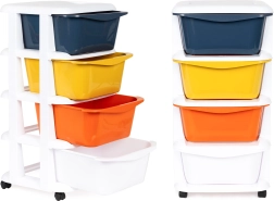 Organizér s 4 výsuvnými zásuvkami na kolečkách od ModernHome