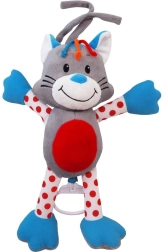 Plyšová kočička s hracím strojkem BABY MIX