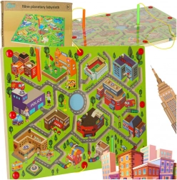 Dřevěná magnetická hra Labyrint Velké Město pro dva hráče