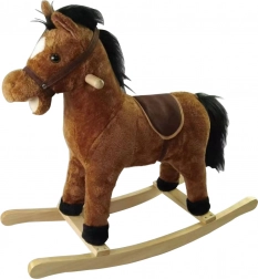 Houpací kůň hnědý 71 × 28 × 65 cm