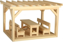 Mini pergola dřevěná modelová stavebnice