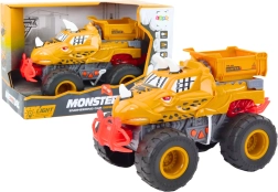 Autíčko terénní dinosaurus s frikčním pohonem oranžové