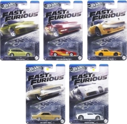 hot wheels rychle a zběsile – sada 5 aut silver series