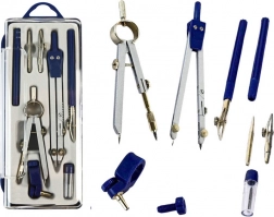 Sada geometrických kružidel s organizérem, 9 ks