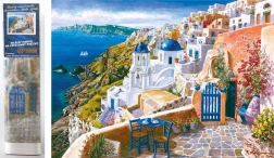 Diamantové malování Santorini 30 × 40 cm