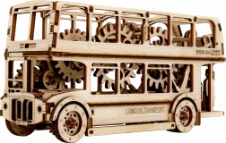 Dřevěné 3D Puzzle – Londýnský Autobus
