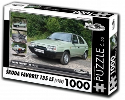 Puzzle RETRO-AUTA Škoda Favorit 135 LS 1000 dílků